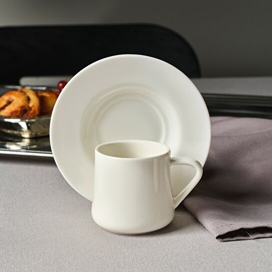 Jumbo Valetta Beyaz 12 Parça 6 Kişilik Fincan Takımı