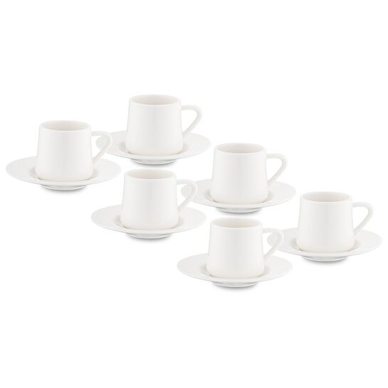 Jumbo Valetta Beyaz 12 Parça 6 Kişilik Fincan Takımı