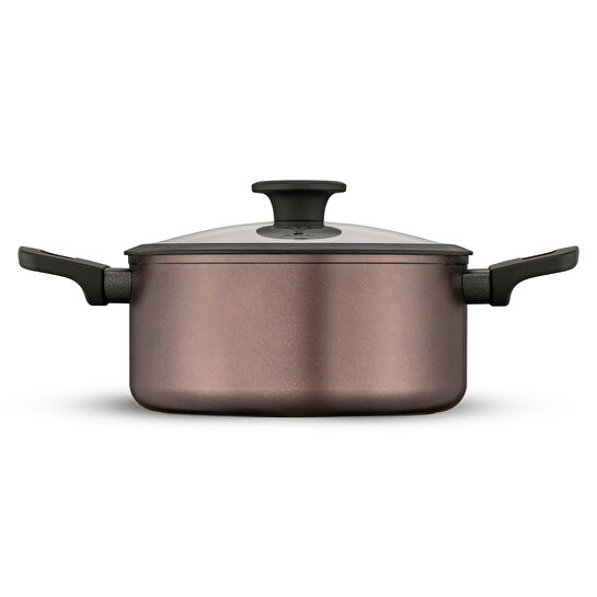 Jumbo Toledo Swiss Crystal Brown İndüksiyon Tabanlı Tencere Seti 7 Parça