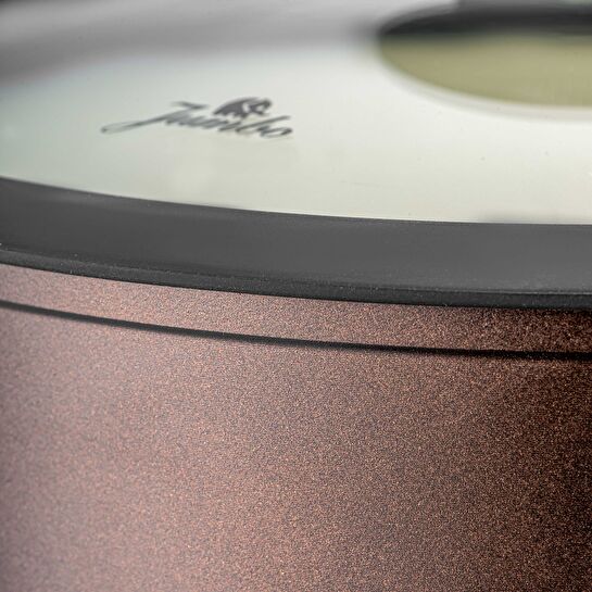 Jumbo Toledo Swiss Crystal Brown İndüksiyon Tabanlı Tencere Seti 7 Parça