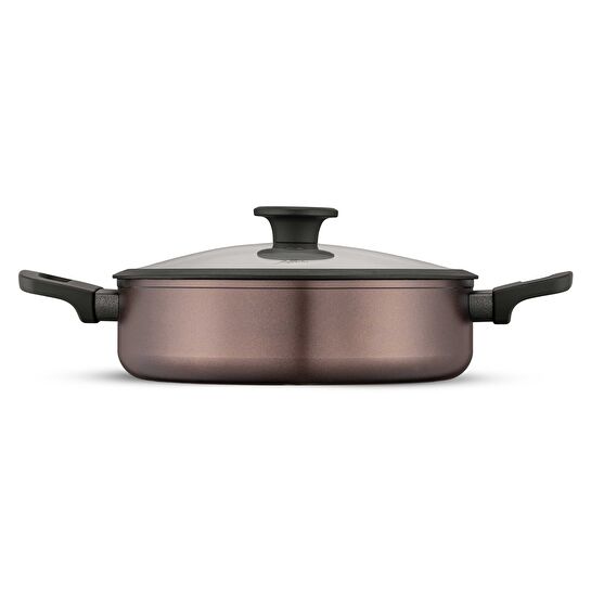 Jumbo Toledo Swiss Crystal Brown İndüksiyon Tabanlı Tencere Seti 7 Parça
