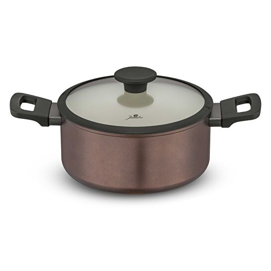 Jumbo Toledo Swiss Crystal Brown İndüksiyon Tabanlı Tencere Seti 7 Parça