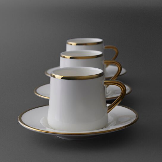 Jumbo Valetta Gold 12 Parça 6 Kişilik Fincan Takımı