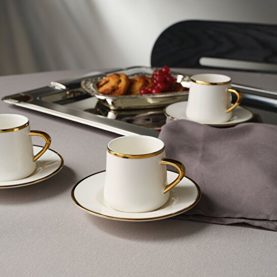Jumbo Valetta Gold 12 Parça 6 Kişilik Fincan Takımı