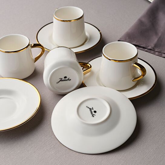 Jumbo Valetta Gold 12 Parça 6 Kişilik Fincan Takımı