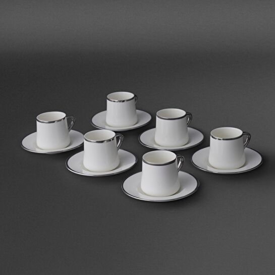 Jumbo Valetta Platin 12 Parça 6 Kişilik Fincan Takımı