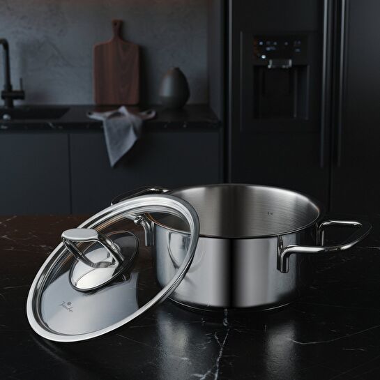 Jumbo Web New Myra 6 Parça İndüksiyon Tabanlı Midi Çelik Tencere Seti