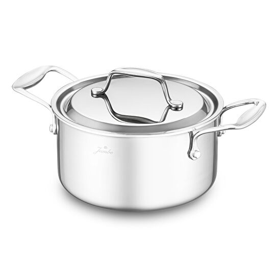 Jumbo Storey 3PLY 8 Parça İndüksiyon Tabanlı Çelik Tencere Seti