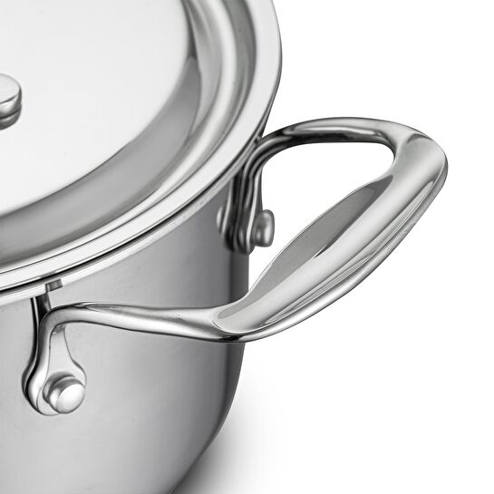 Jumbo Storey 3PLY 8 Parça İndüksiyon Tabanlı Çelik Tencere Seti