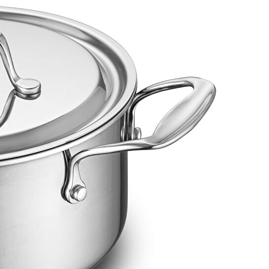 Jumbo Storey 3PLY 8 Parça İndüksiyon Tabanlı Çelik Tencere Seti