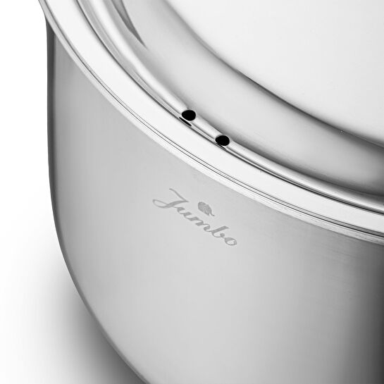 Jumbo Storey 3PLY 8 Parça İndüksiyon Tabanlı Çelik Tencere Seti