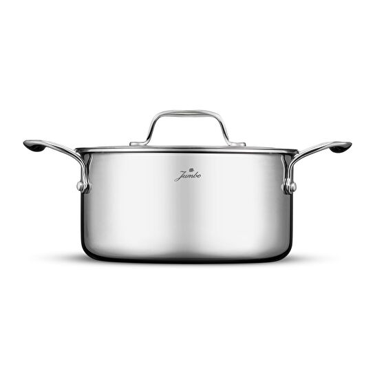 Jumbo Storey 3PLY 8 Parça İndüksiyon Tabanlı Çelik Tencere Seti