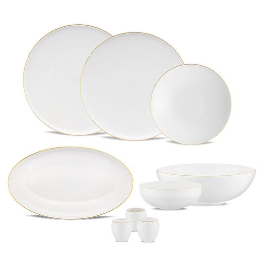 Jumbo Belle Gold 55 Parça 12 Kişilik Yemek Takımı