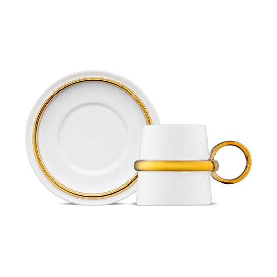 Jumbo Bond Gold 2 Kişilik Kahve Fincan Takımı