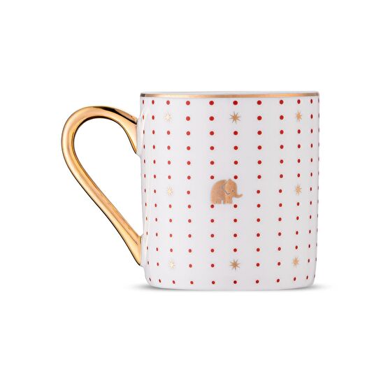 Jumbo Navy Kırmızı 2'li Kahve Fincan Takımı