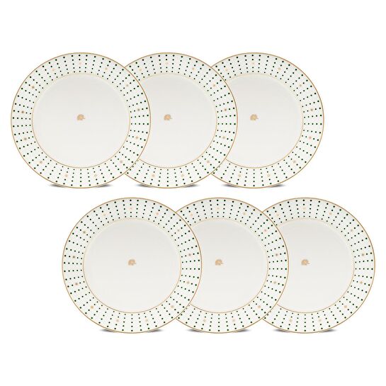 Jumbo Navy Yeşil 6'lı Pasta Tabağı