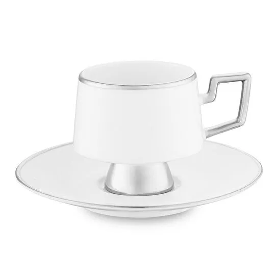 Jumbo Ellmore Platin 6'lı Kahve Fincan Takımı