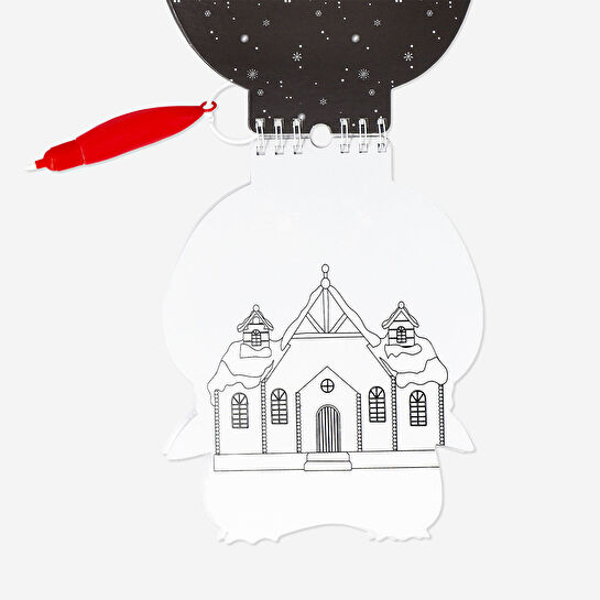 Flying Tiger Copenhagen Peluş Yılbaşı Işık Zinciri Kapaklı Defter