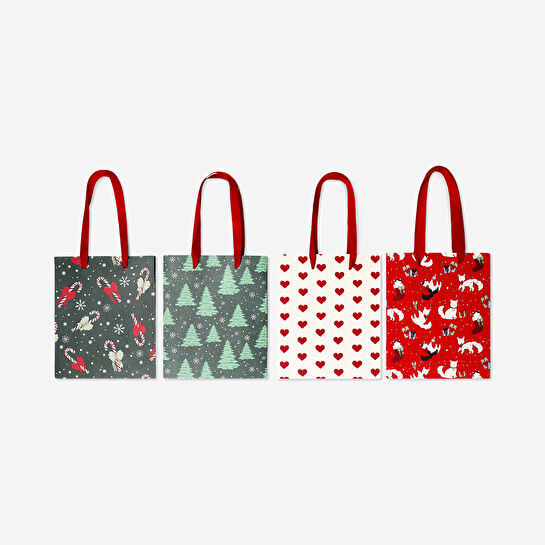 Flying Tiger Copenhagen Çam Ağacı Desenli 4'lü Hediye Çantası