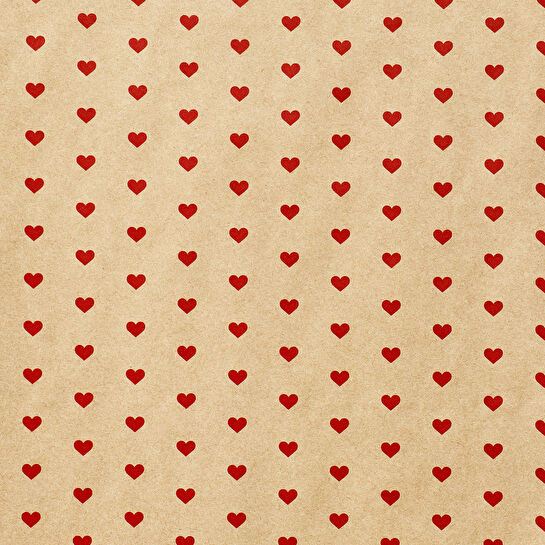 Flying Tiger Copenhagen Küçük Kalp Desenli Hediye Paketi Kağıdı