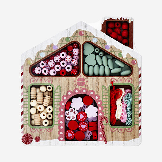 Flying Tiger Copenhagen Ev Şeklinde Kutuda Boncuk Seti