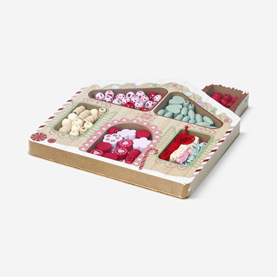 Flying Tiger Copenhagen Ev Şeklinde Kutuda Boncuk Seti