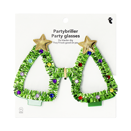 Flying Tiger Copenhagen Yılbaşı Ağacı Şeklinde Parti Gözlüğü