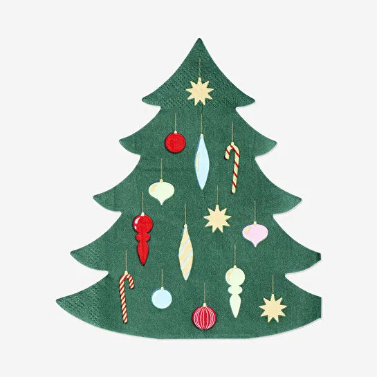 Flying Tiger Copenhagen 16'lı Yılbaşı Ağacı Şeklinde Peçete