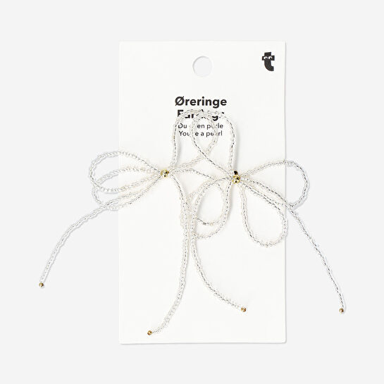 Flying Tiger Copenhagen Fiyonk Şeklinde Boncuklu Küpe