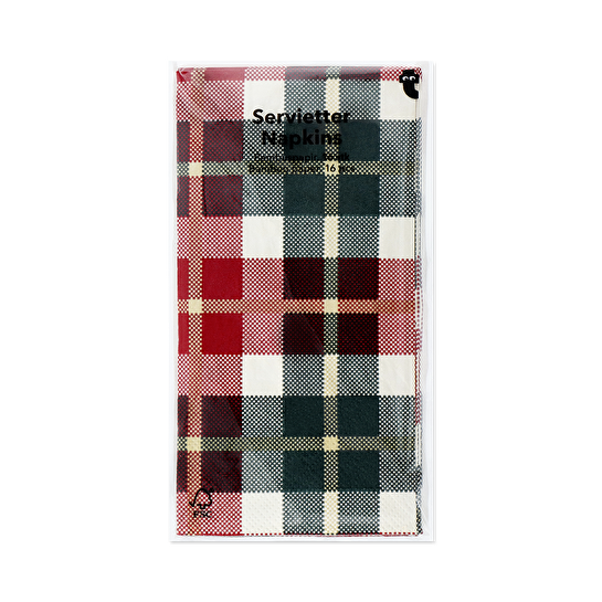 Flying Tiger Copenhagen 16'lı Dama Desenli Uzun Peçete