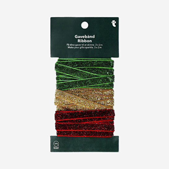 Flying Tiger Copenhagen 3'lü Parlak Kurdele Seti