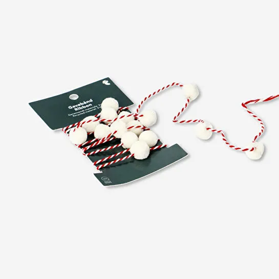 Flying Tiger Copenhagen Beyaz Ponpon Detaylı Kurdele