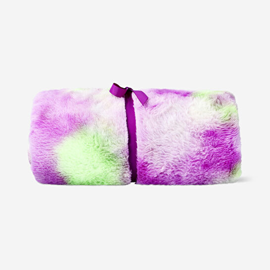 Flying Tiger Copenhagen Yeşil Mor Polar Battaniye