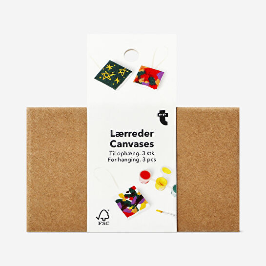 Flying Tiger Copenhagen 3'lü Asılabilir Kanvas Süs