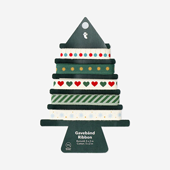 Flying Tiger Copenhagen 5'li Yeşil Yılbaşı Temalı Kurdele Seti