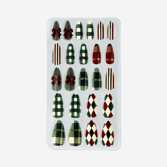 Flying Tiger Copenhagen 24'lü Yılbaşı Desenli Takma Tırnak Seti