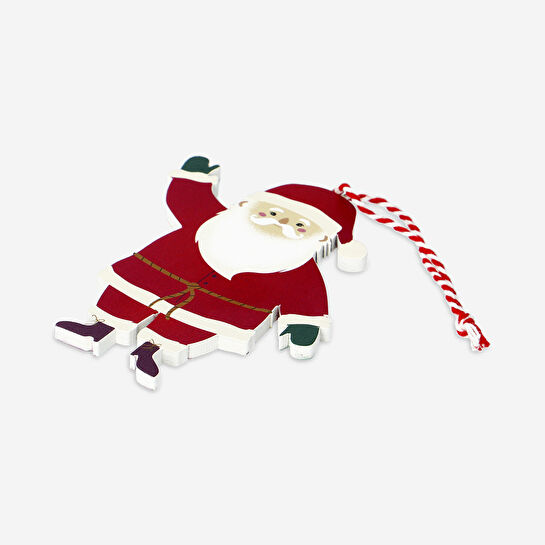 Flying Tiger Copenhagen Ahşap Noel Baba Yılbaşı Ağacı Süsü