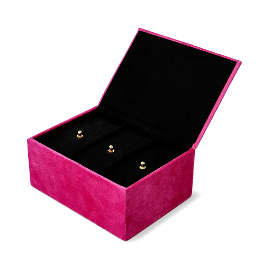 Flying Tiger Copenhagen Pembe Kadife Mücevher Kutusu