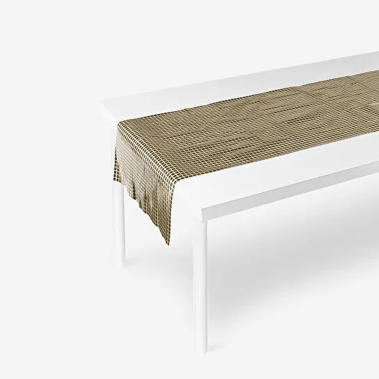 Flying Tiger Copenhagen Altın Parlak Kumaş Runner