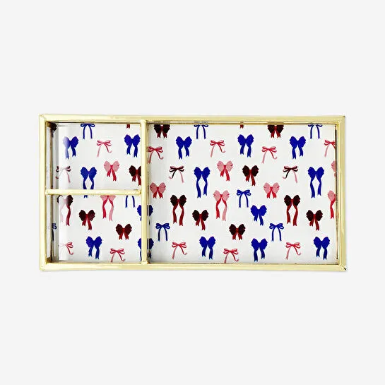 Flying Tiger Copenhagen Fiyonk Desenli Metal Takı Tabağı