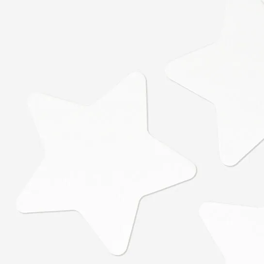 Flying Tiger Copenhagen Yıldız Şeklinde 3'lü Beyaz Kanvas