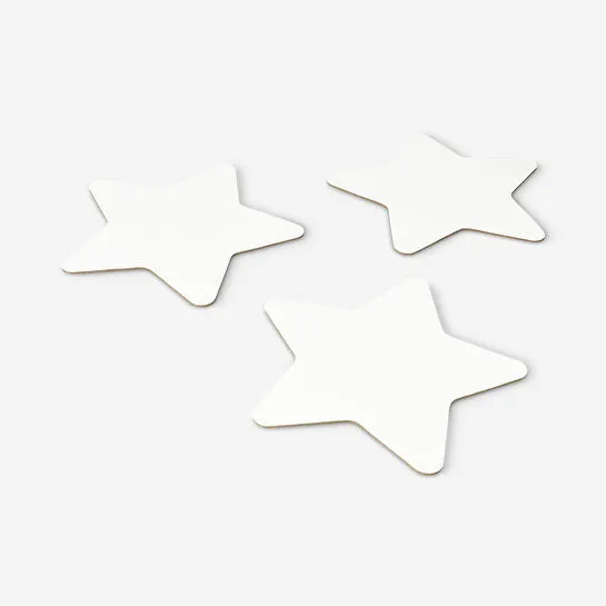 Flying Tiger Copenhagen Yıldız Şeklinde 3'lü Beyaz Kanvas