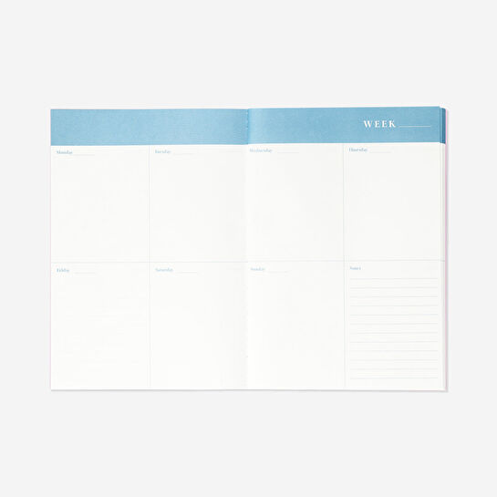 Flying Tiger Copenhagen Mavi Haftalık Planlayıcı B5