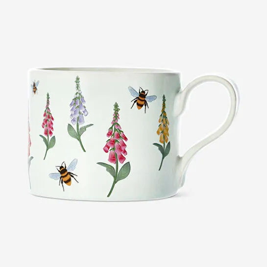 Flying Tiger Copenhagen Çiçek Desenli Yeşil Seramik Kupa