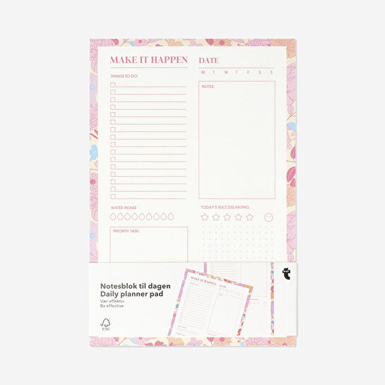 Flying Tiger Copenhagen Günlük Planlayıcı Pembe Not Defteri A5