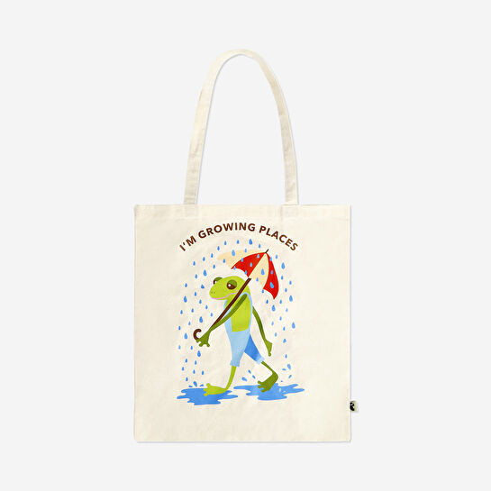 Flying Tiger Copenhagen Tatilci Kurbağa Desenli Bez Çanta