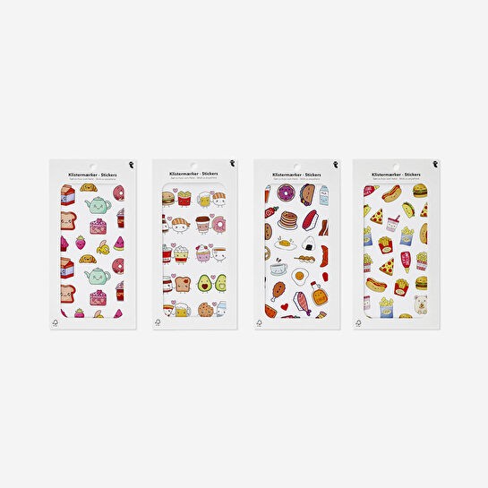 Flying Tiger Copenhagen Yemek Temalı Sticker Seti