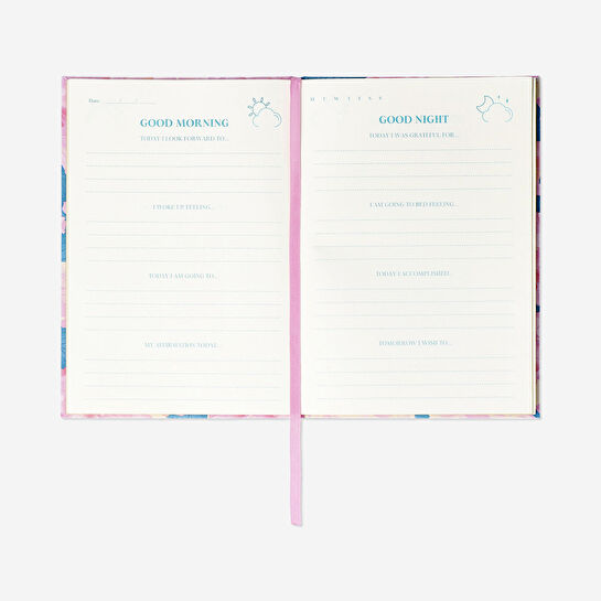 Flying Tiger Copenhagen Pembe Çiçekli Şükran Günlüğü A5