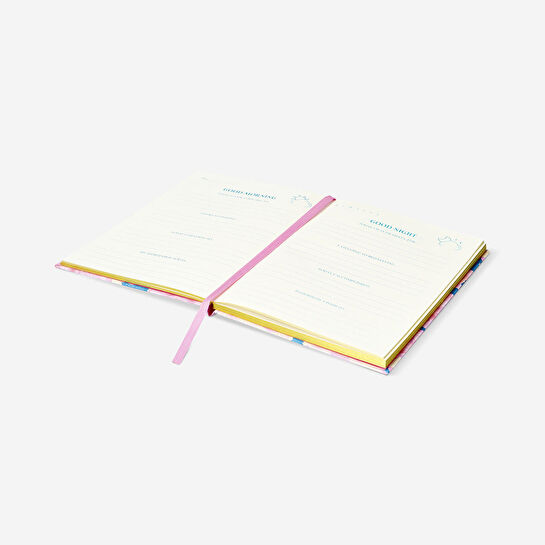 Flying Tiger Copenhagen Pembe Çiçekli Şükran Günlüğü A5