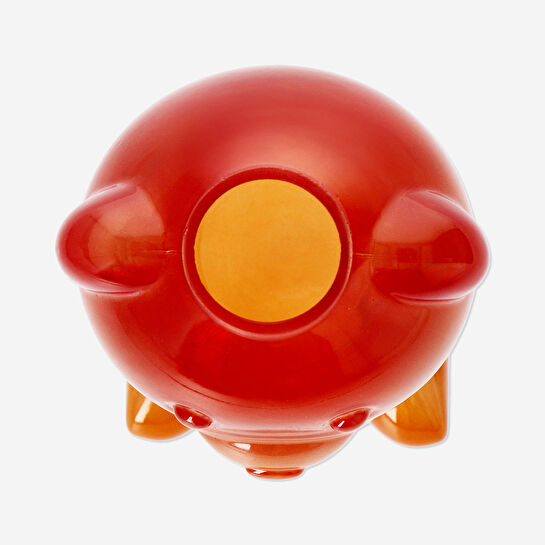 Flying Tiger Copenhagen Turuncu Ayıcık Şeklinde Cam Vazo